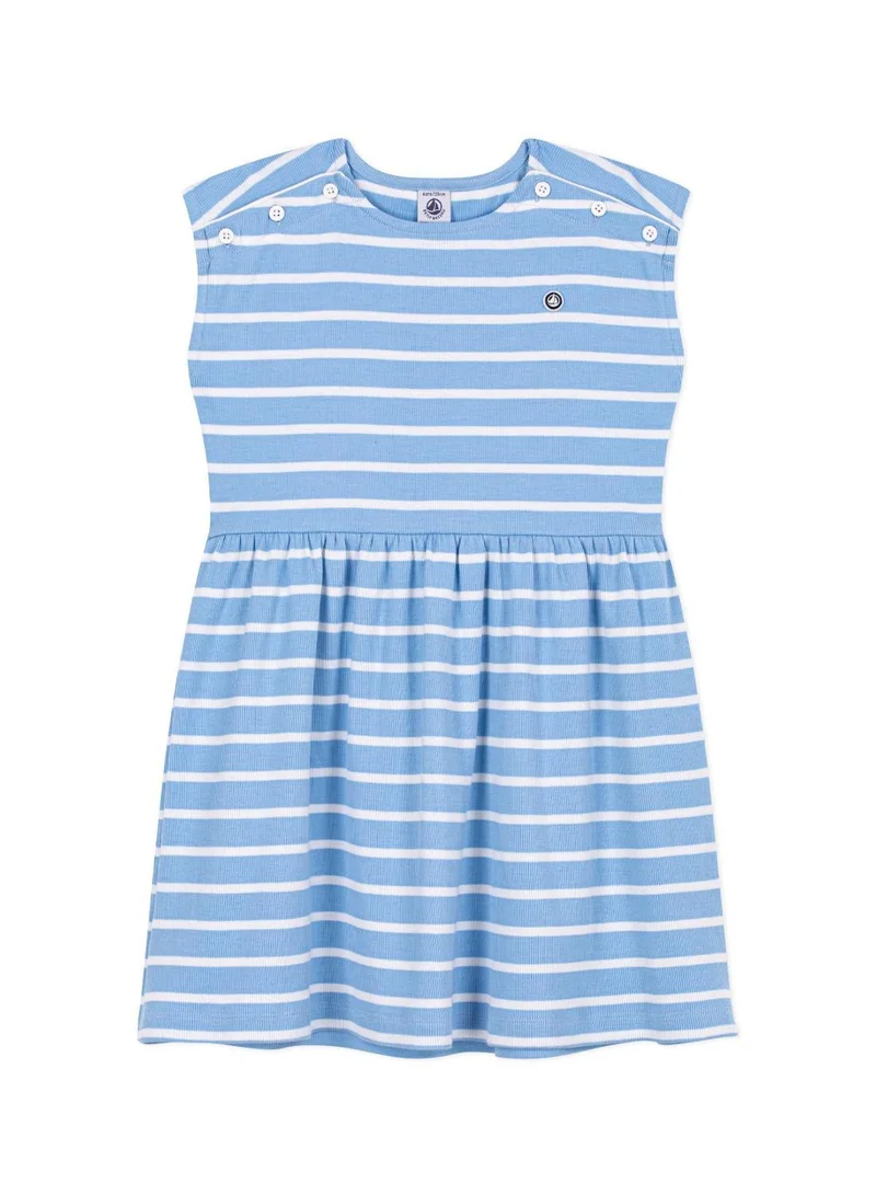 Petit Bateau Children's sleeveless stripy cotton dress